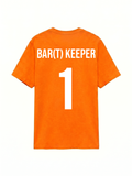 (Bar)tkeeper 1 | Unisex Oranje T-Shirt