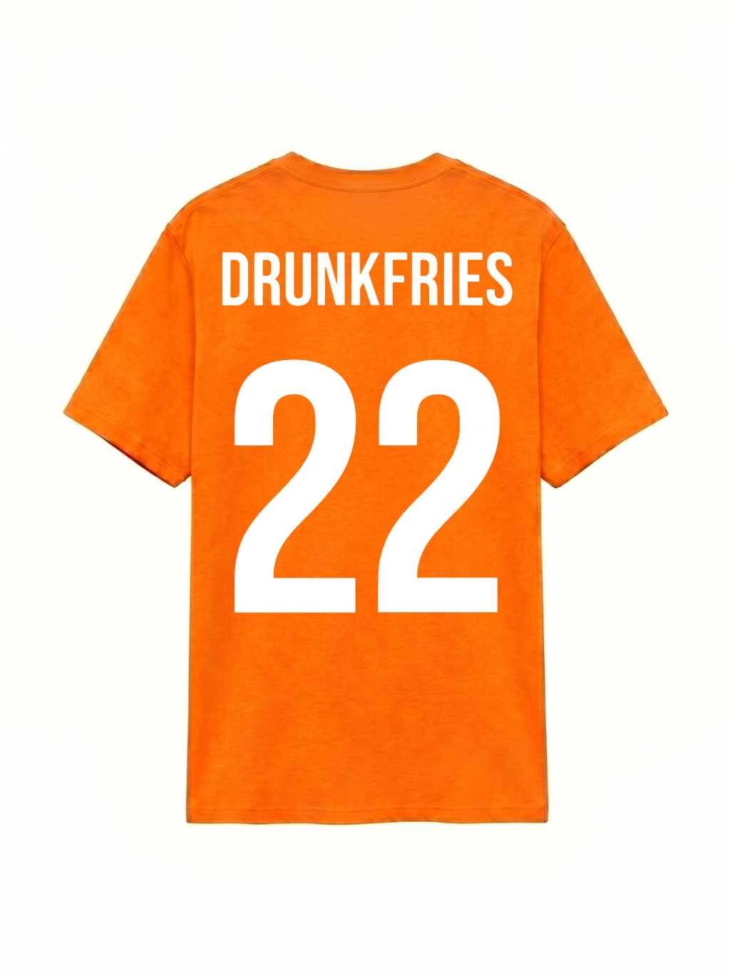 Drunkfries 22 | Unisex Oranje T-Shirt