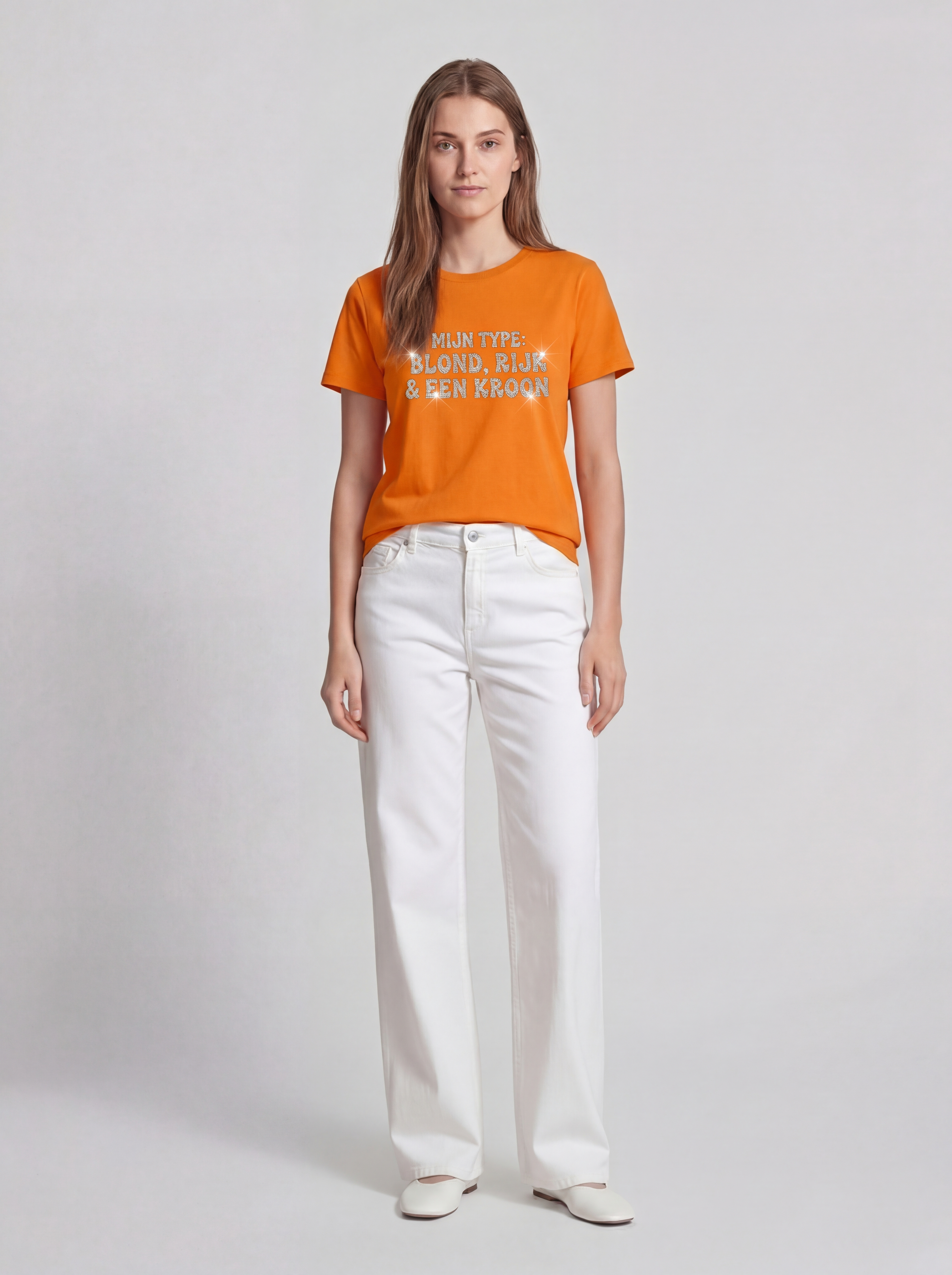 Mijn Type: Blond, Rijk & Een Kroon | Koningsdag T-Shirt