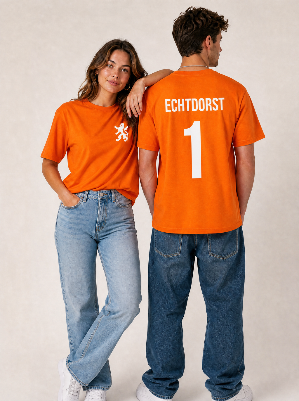Echtdorst 1 | Unisex Oranje T-Shirt